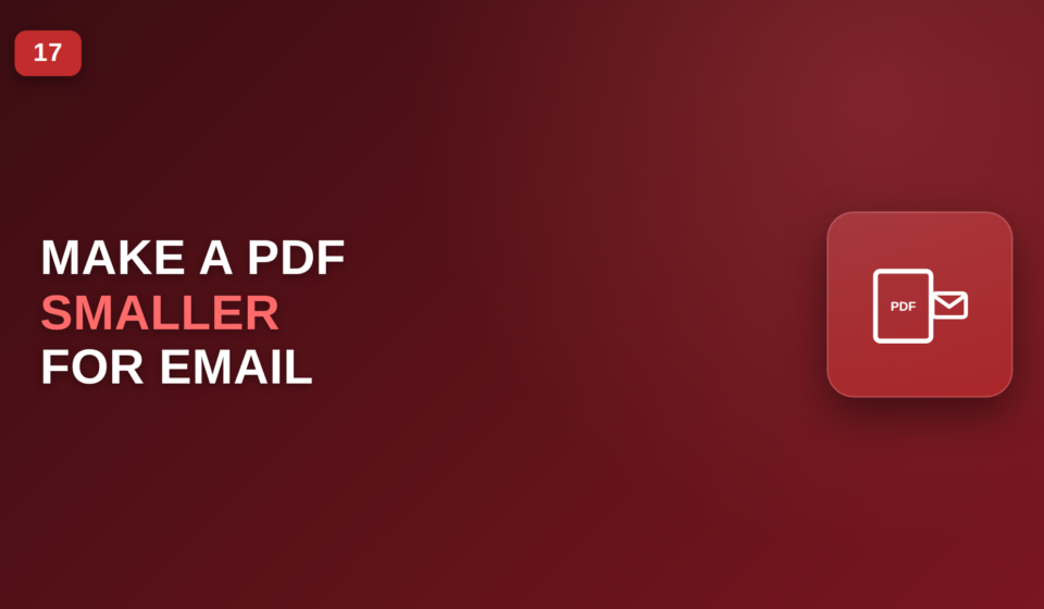How to Make a PDF Smaller for Email make PDF smaller for email