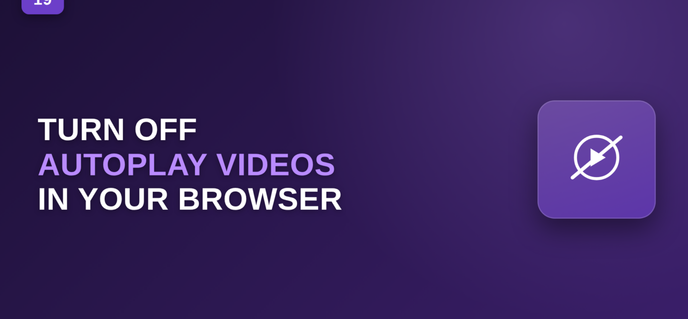 turn off autoplay videos