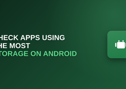 check app storage on Android