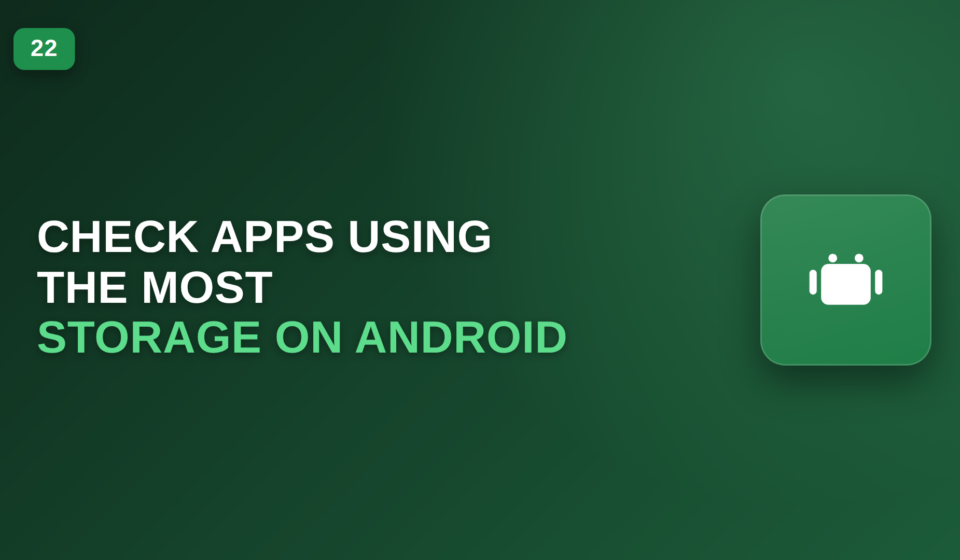 How to Check Which Apps Are Using the Most Storage on Android check app storage on Android