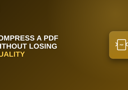 compress PDF without losing quality