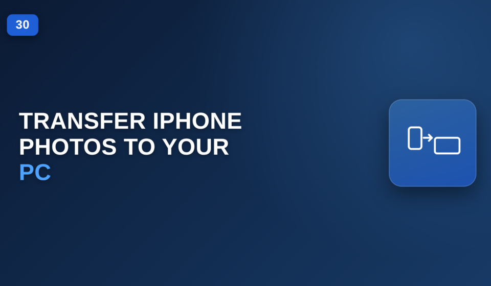 How to Transfer Photos From iPhone to Windows PC transfer photos from iPhone to Windows PC