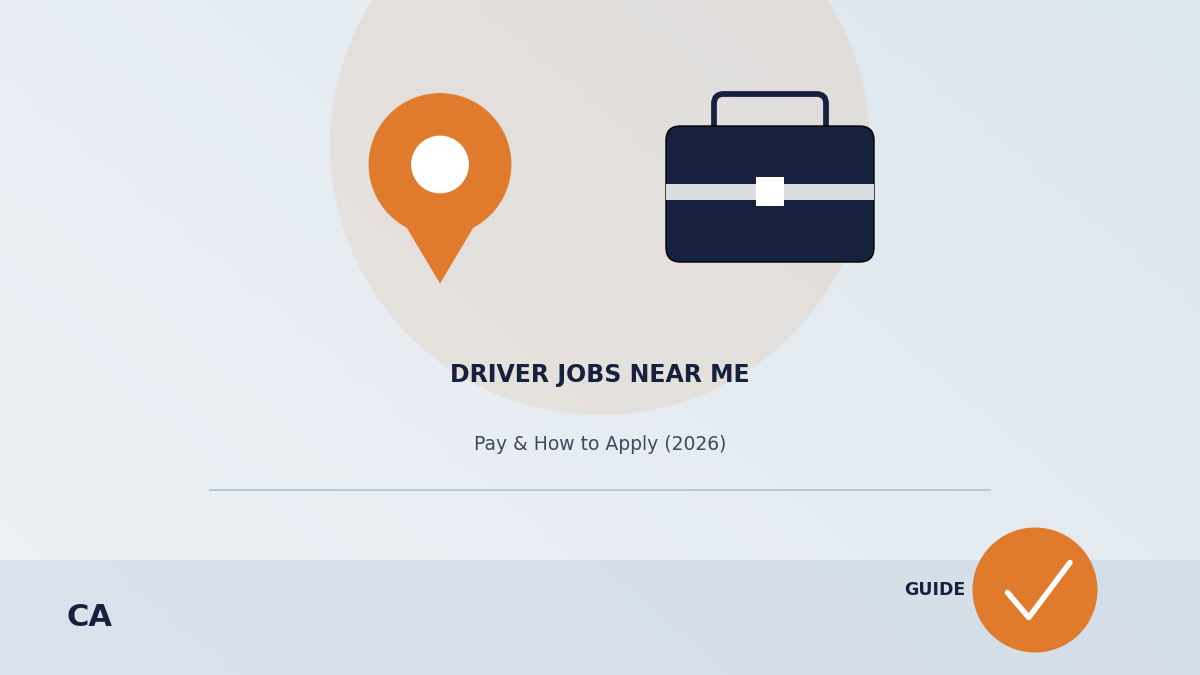 driver jobs near me