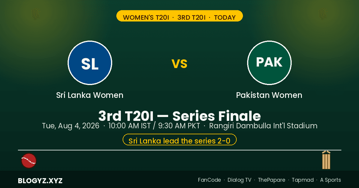 srilanka w vs pakistan women 3rd t20i