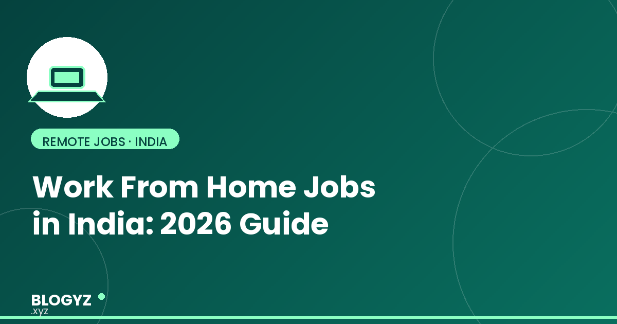 Work From Home Jobs India