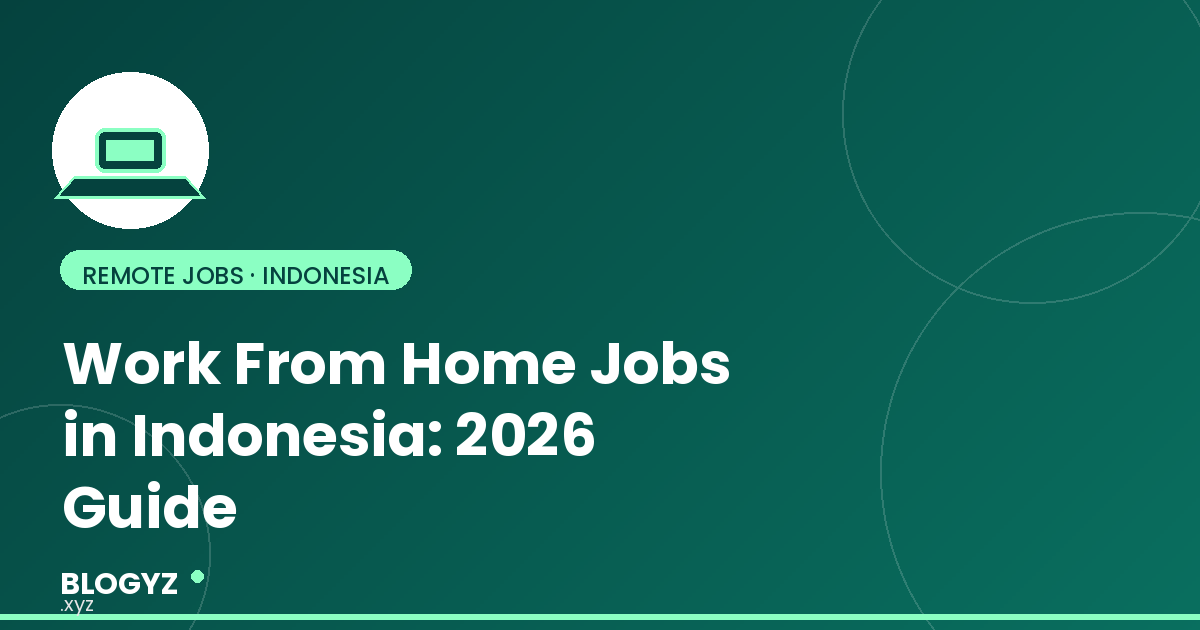 Work From Home Jobs Indonesia